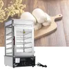 Stainless steel electric steamer 220V bread steamer surrounded by tempered glass commercial bread steamer bread machine 1200W