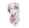 علاقات الأزهار العليا أزياء القطن paisley للرجال Corbatas Slim Suits Vestidos Necktie Party Ries Vintage Printed Gravatas GD