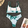 2020 Seksi Bikini Mikro kadın Yüzme Takım Elbise Üçgen Mayo Banyo Ayrı Backless Tie-Boya Degrade Mayo Kadınlar Için Set