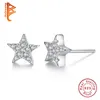 Belawang Księżyc i Star Stud Kolczyk Dla Kobiet 925 Sterling Silver Original Boże Narodzenie Biżuteria Prezent Biżuteria Kolczyki1