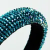 Moda Kadın Renk Bedazzled Boncuklu Glitter Saç Bandı Taş Rhinestone Bantlar Kız Bling Kristal Headband Inspired