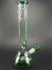 Super Tunga glasbägare Bong Hookahs DAB Rig PERC PERCOLATOR 15.7In Heady Vattenrör Bongs Kvarts Bär Bowl Oil Rigs Bubbler Rökrör