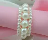 White Pearl Napkin Ring Serviette Buckle Holder Hotel Wedding Party Favour Decoration