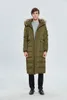 Winterjas voor Mannen Lange Donsjack Down Parkas Hooded Dikke Warme Overjas Plus Size S-4XL Leger Groen Zwart