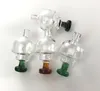 아름 다운 머리글 유리 carb 모자 기름 DAB rigs 쿼츠 빌라운드 다채로운 carb 모자 흡연 액세서리 dcc23