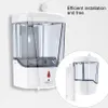 Automatique Distributeur de savon 700ml mural Grand capteur automatique Capacité Distributeurs de savon liquide salle de bains Accessoires OOA8167