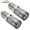 배 0.64A 8W LED CANBUS BAZ15D BAY15D LED 전구 1157 P21 / 5W R5W 없음 극성 자동차 조명 흰색 빨간색 브레이크 등 후진 램프 12V 24V