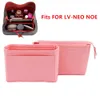 Fits Neo noe Insert Bags Organizer Makeup Handbag Organize Travel Inner Purse Portable Cosmetic base shaper For neonoe CX200715