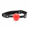 Adult Alternative Bondage Sex Toys Leather Pin Buckle Open Mouth Gag Solid Ball Porn BDSM Erotic Toy for Couple Slave Training
