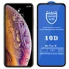 Protecteur d'écran pour iPhone 14 Pro Max 13 Mini 12 11 XS XR X 8 7 6 Plus SE 10D verre trempé 9H Premium couverture de colle complète 8639833