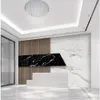 Modern Işık Lüks Geometrik Mermer Duvar Kağıtları Arka Plan Duvar 3D Duvar Resimleri Duvar Kağıdı Oturma Odası