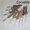 Mini Nectar Kit 10mm Nectar Hookahs Dab Straw Oil Rigs Micro Kits Glass Water Pipe with Titanium Tips