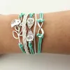 Fasci di bracciale avvolgente multistrato ispirato Tree of Life Love Heart Credere Braccialetti Infinity per donne Gioielli di moda per bambini7296732