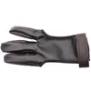 Wrist Support 3-Finger Protection Finger Archery Glove Hunting Bow Soft Outdoor Gadget