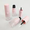 New 6ml gradient pink lip gloss empty tube plastic lip glaze tube