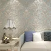 Papel tapiz no tejido rollo de papel decoración del hogar vintage europeo sala de estar dormitorio fondo estampado papel de pared oro azul blanco