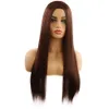부드러운 직선 인간의 머리 레이스 프론트 가발 머리 전체 머리 가발 여성을위한 자연 8 색