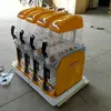 Quatre réservoirs 48L Commercial neige Snack Melting Machine de boissons de jus de fruits à froid Distributeur de boisson fraîche Gel crème glacée Slush machine 1500W