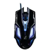 2020 Hot v10 Wired USB Computer Wilderness Action Game Creative Mouse Luminous Ratinho Ratos Grátis