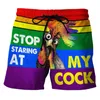 Rolig Cock Mens Badkläder Swim Shorts Trunks Beach Board Shorts Swimming Byxor Baddräkter Mens Running Sports Surffing