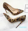 Heißer verkauf-Top Qualität Leopard Patent Leder Frauen Pumpen Spitz Dünne High Heels 2018 Neue Mode Luxus Frauen Schuhe große Größe