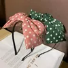 Haarschmuck für Frauen Korea Haarschmuck Gesicht waschen Polka Dot Vielseitiger Kopfschmuck Einfache frische große Schleife Druck Haarnadel Großhandel