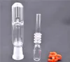 Vendita calda 10mm 14mm 18mm Dab Straw Oil Rigs Micro NC Kit Pipa ad acqua in vetro con punte in quarzo e accessori per fumatori con clip keck