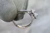 Bague de fiançailles classique en diamant de laboratoire 1ct, bague en argent Sterling 925 pour femmes, bague d'anniversaire, bagues de mariage en argent 925, bijoux XR461294Y