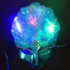 Halloween Emitting Peacock Princess Mask Dance Parties Performances Avec Flash Decor Light