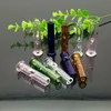 Glass Pipes Smoking Manufacture Hand-blown hookah Glass suction nozzle