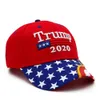 US Stock, Donald Trump 2020 Baseball Cap Snapbacks Gör Amerika Bra igen Hat Star Stripe USA Flagga Camouflage Sports Outdoor Cap FY6080