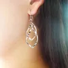 Women's earrings classic fashion super shiny alloy earrings twisted diamond multi-layer earrings WY1489