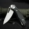 Mini Pocket D2 knife OEM G10 handle outdoor camping survival folding knife for daily fishing hikinig rescue