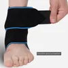 1pc Support Caving Brace a compressione regolabile per la caviglia per protezione dello sport Bandata a piede elastico