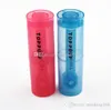 Haute qualité Portable en plastique narguilé vis sur bouteille convertisseur plate-forme pétrolière tuyau d'eau portable fumer bongs-4 couleurs