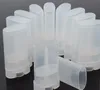 15ml deodorant behållare transparent klara tomma plast ovala läppbalmrör sn1632
