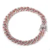 Bracelets de cheville pour femmes, chaîne à maillons cubains glacés, or, argent, rose, diamant, Hip Hop, bijoux 274B8762943