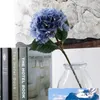 Wholesale Artificial Hydrangea Flower with Flower Rod DIY Silk Accessory for Party Home Wedding Decoration 5 Colors