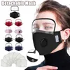 2 in 1 klep gezichtsmasker met afneembare oogschild stofdicht wasbaar volledige gezicht beschermende gezichtsscherm designer maskers met 2 filters RRA3336