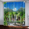 3D Curtains Beautiful waterfall Printing fashion curtain custom Living Room Bedroom office Room 3D Curtain Window