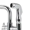 Chrome Kitchen Kraan Dubbele Sproeier Swivel Spout Lente Trek de spuitmixer Tap