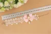 2020 Japan And South Korea New Korean Version Of Beautiful Sexy Lace Chain Pink Bow Pearl Jewelry Wholesale Accessories