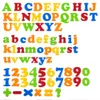 78pcs Letras Magnéticas Números do alfabeto Imã colorido Educacional Plastic Toy Set Preschool Aprendizagem Contando Spelling