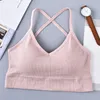 Gymkläder Enkel Fashion Sport Push Up BH Solid Yoga Top Sexig Seamless Bralett Bröst Toppar Tråd Gratis Brassiere Kvinnor Andningsbar Underkläder