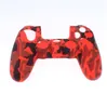 Wielokolorowe Silikonowe Camo Ochronne Skóry Skóry Dla Sony Dualshock 4 PS4 DS4 Pro Slim Controller Kciuk Uchwyty Joystick Caps