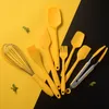High Quality Silicone Baking Utensils Set Food Grade Non Stick Butter Scraper Brush Eggbeater Cake Baking Set with Storage Box Kitchen Tools