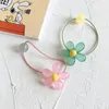 5 PcsSet Sweet Cute Acrylic Candy Colors Jelly Heart Small Flowers Children039s Rubber Band for Girl Fashion Hair Accessories3860796
