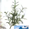 103 cm Sztuczny Kwiat Liść Zielony Olive Wedding Home Dekoracyjne Oddziały Symulacja Sztuczna roślina Ślubny Bukiet Ozdobny