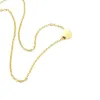 Choker ожерелье из нержавеющей стали розового золота Серебро ключицы цепи Dainty сердца кулон ожерелья для женщин Свадебные украшения невесты подарки