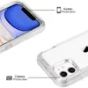 Crystal Clear Cell Phone Cases Heavy Duty Shockproof Anti-Fall Clear Cover for iphone 11 12 13 Pro Max xr xsmax 678 samsung S20